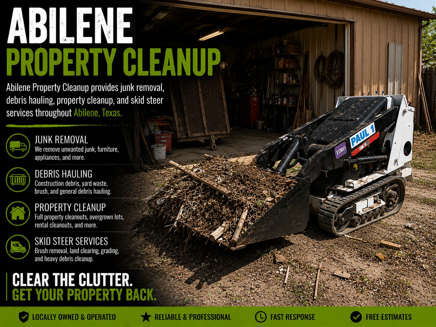 Alley Junk Removal Abilene TX – Trash & Debris Cleanup
