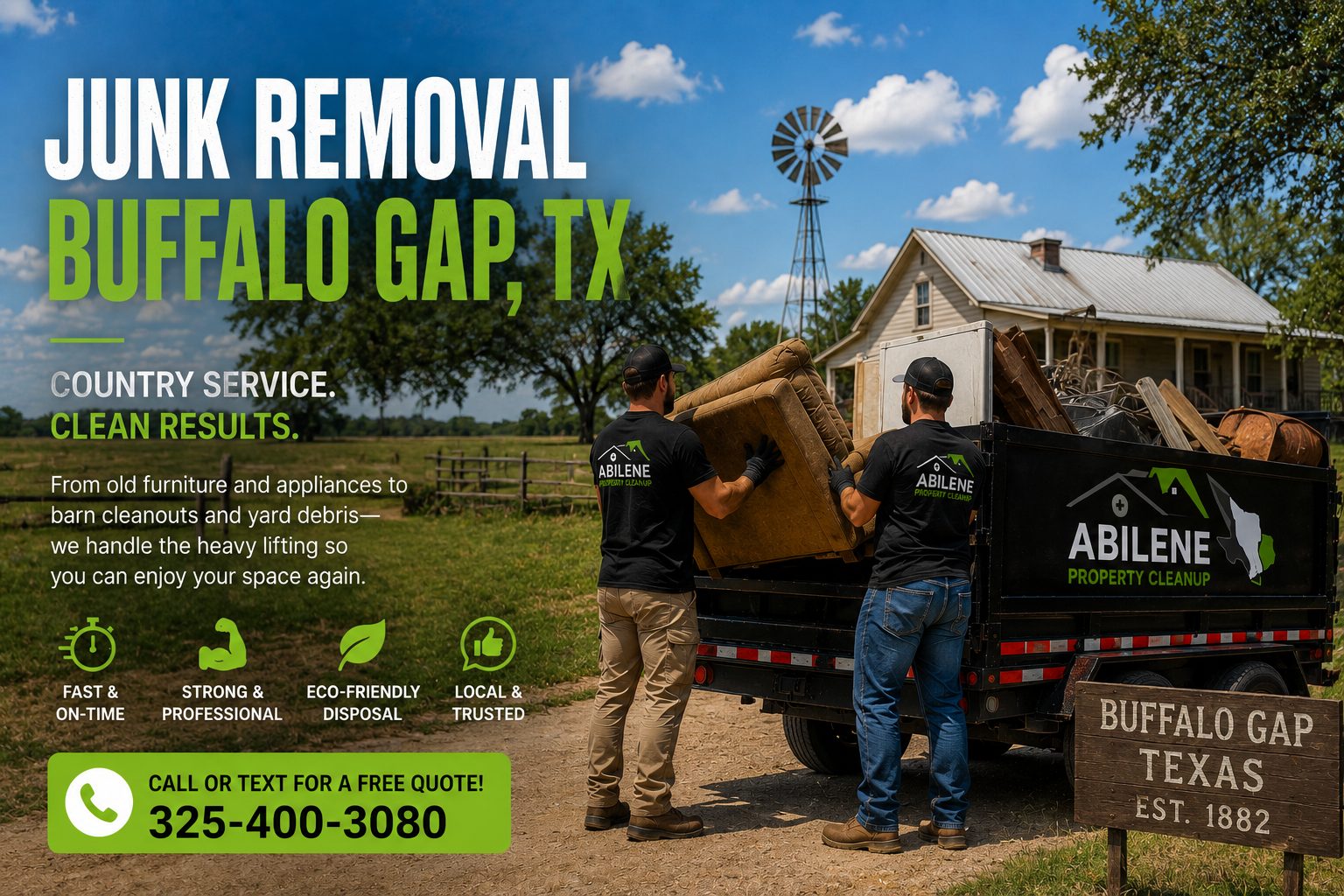 Buffalo Gap TX Junk Removal Service – Country Property Cleanup