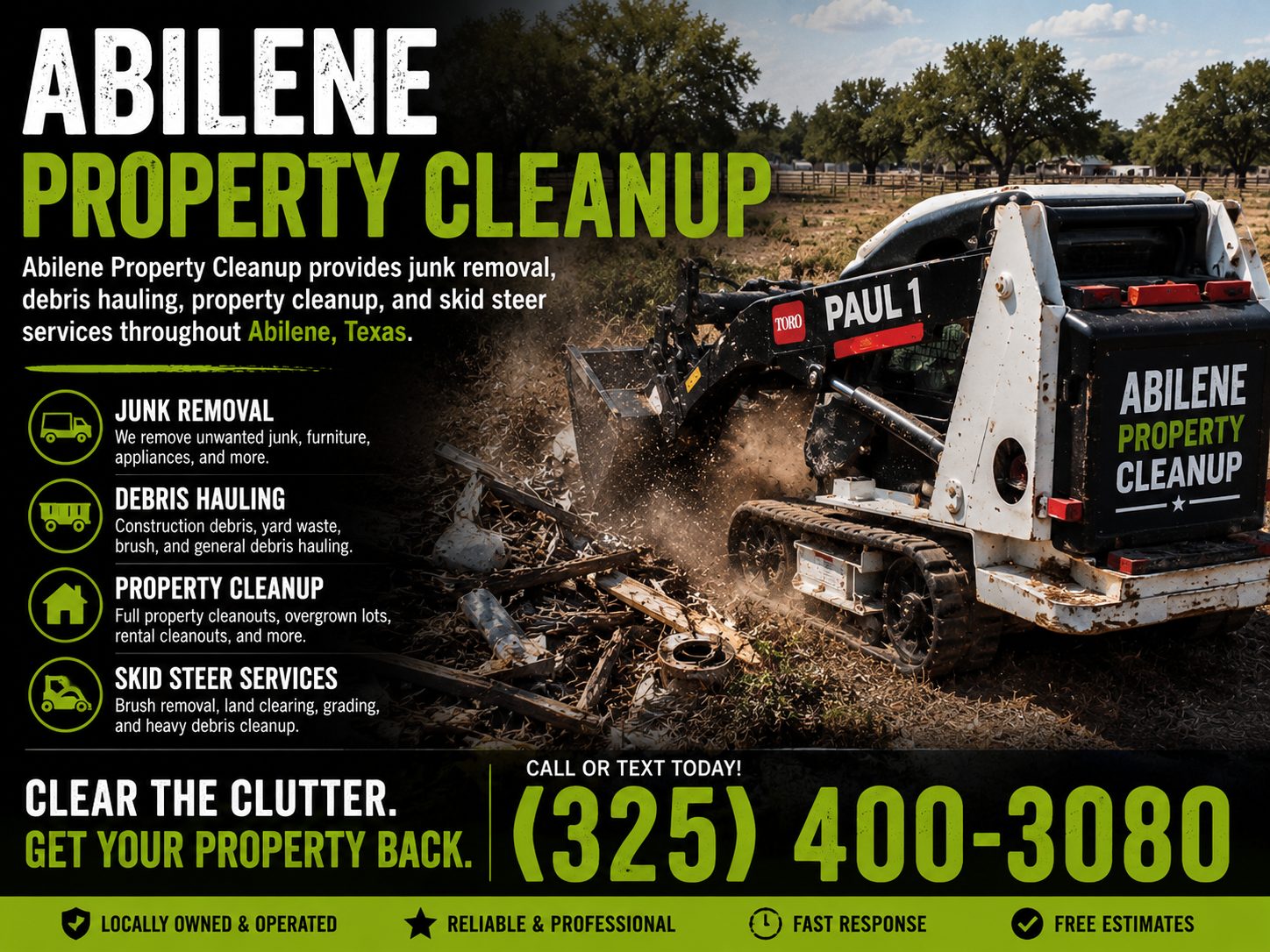 Foreclosure property cleanup service in Abilene TX