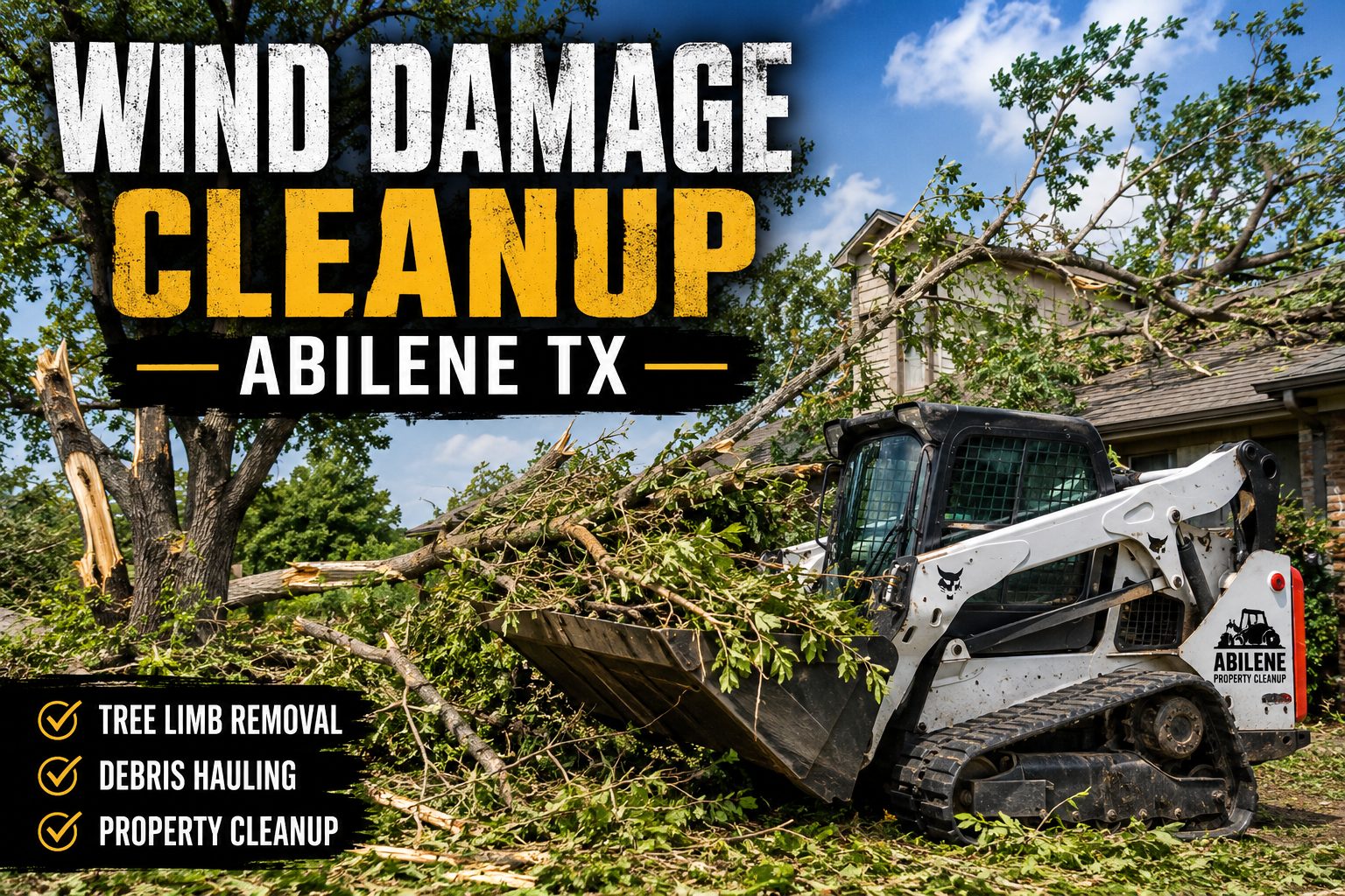 Residential Wind Damage Cleanup Abilene TX